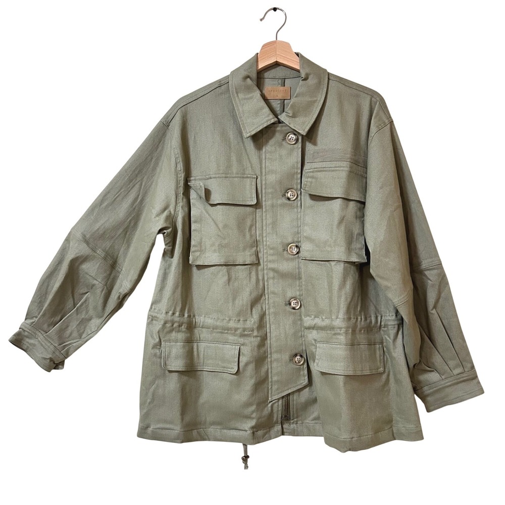 Crescent Small Oversized Jacket Green Utility Field Chore  Puffy Barrel